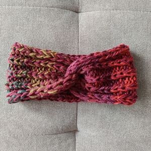 Chunky Multicolor Autumn Glow Knit Headband